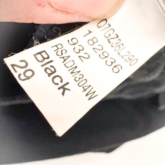 American Apparel Denim The High-Waist Jean Black Jeans Zip Fly Size 29 - Picture 8 of 9